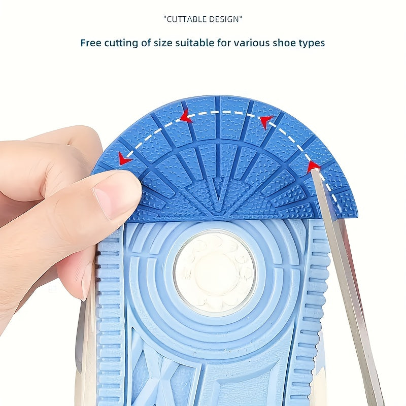 2/4pcs Sports Shoes Sole Heel Anti-slip Repair Stickers for Wear-resistant Grip