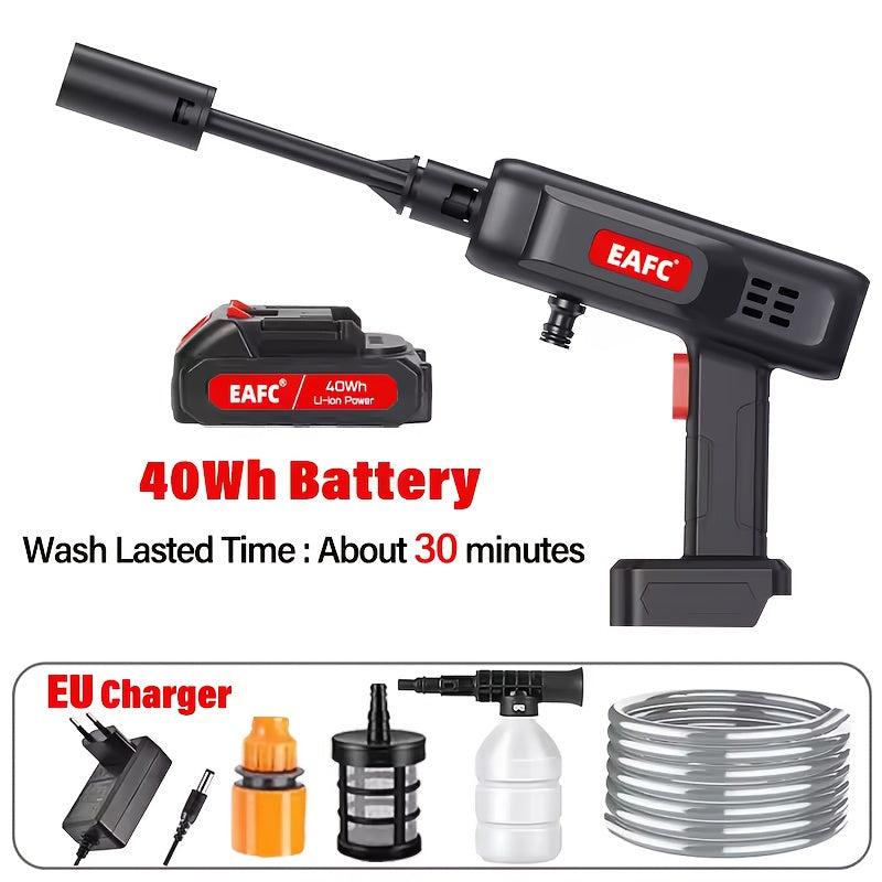 Cordless High Pressure Washer for Cars Floors Fences with Accessories