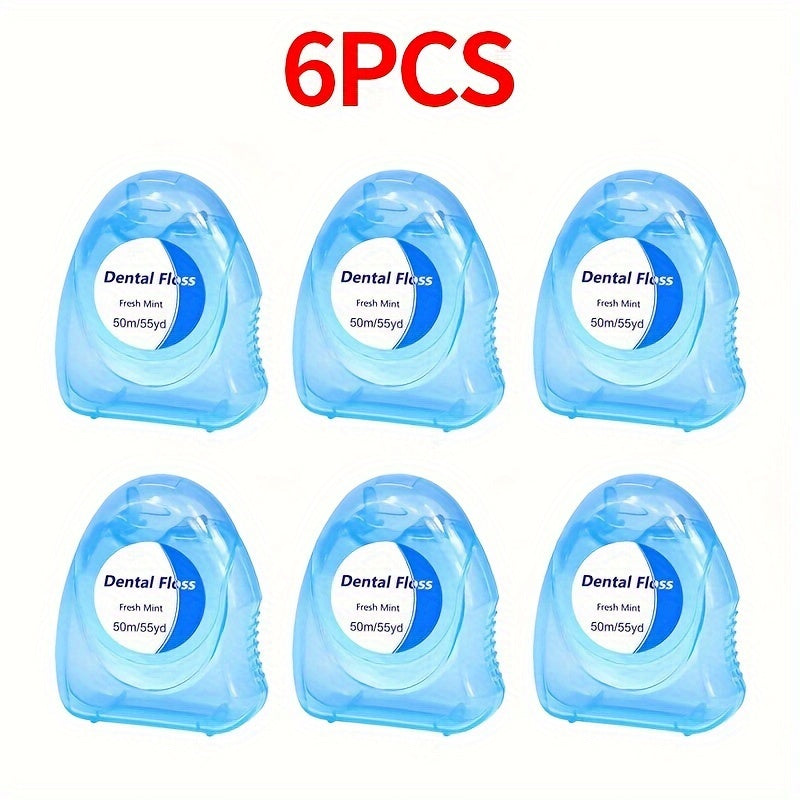 Dental Floss Roll Set for Teeth Gaps Oral Care Supplies, Mint Flavor