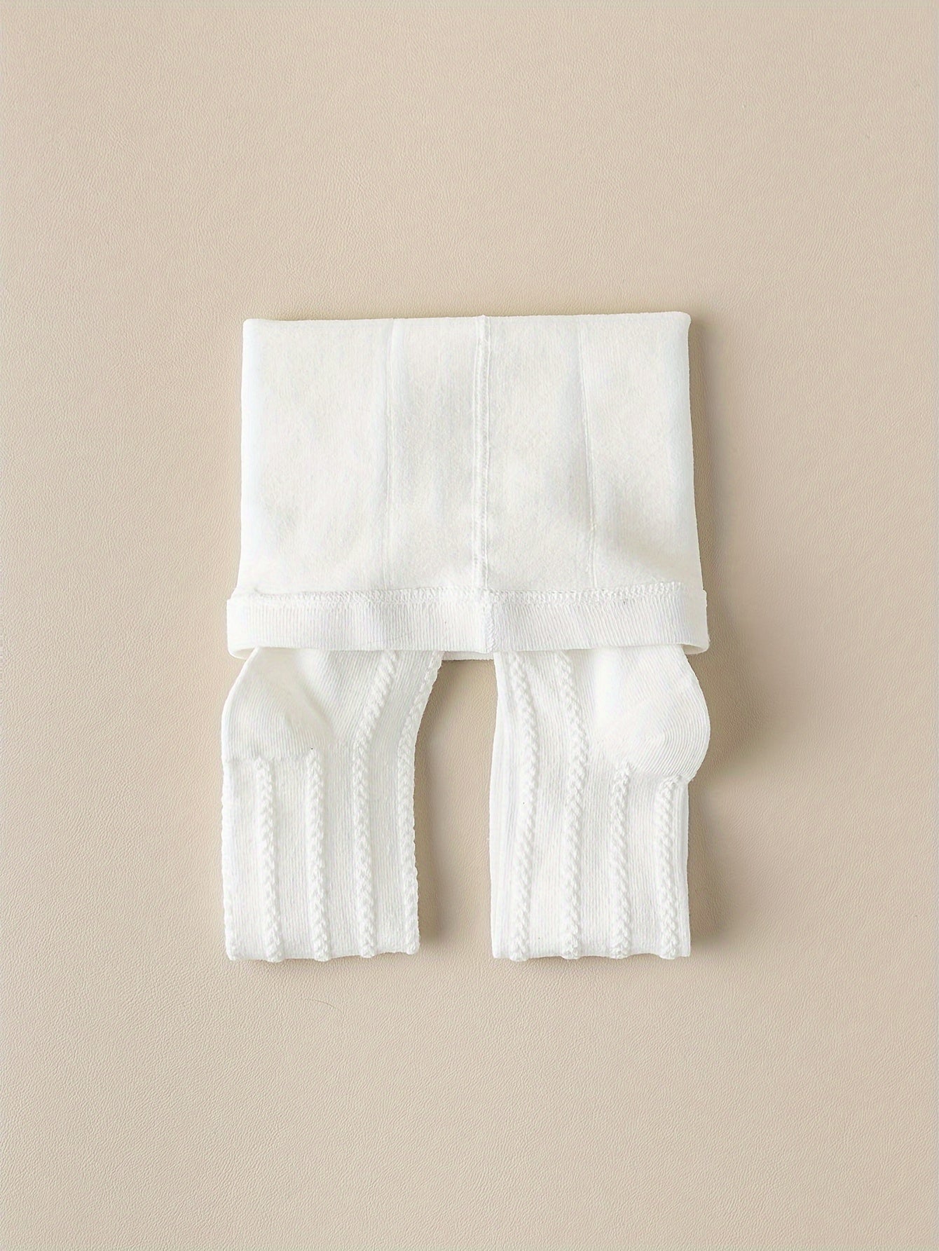 Girls' Leggings Set with Bowknot Pattern for Spring and Fall Kids' Skinny Knit Fabric