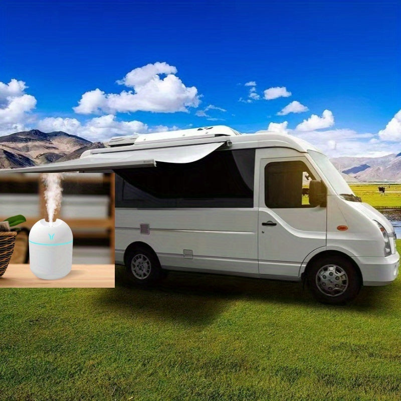 USB-Увлажнитель и диффузор эфирных масел с холодным туманом и цветной ночной подсветкой - улучшает свежесть в комнате и здоровье растений, доступен в белом, мятно-зеленом, розовом цветах, домашний ароматический диффузор