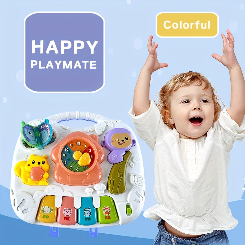 Mesa de juego interactiva para bebés y niños pequeños con música, luces y desarrollo cognitivo