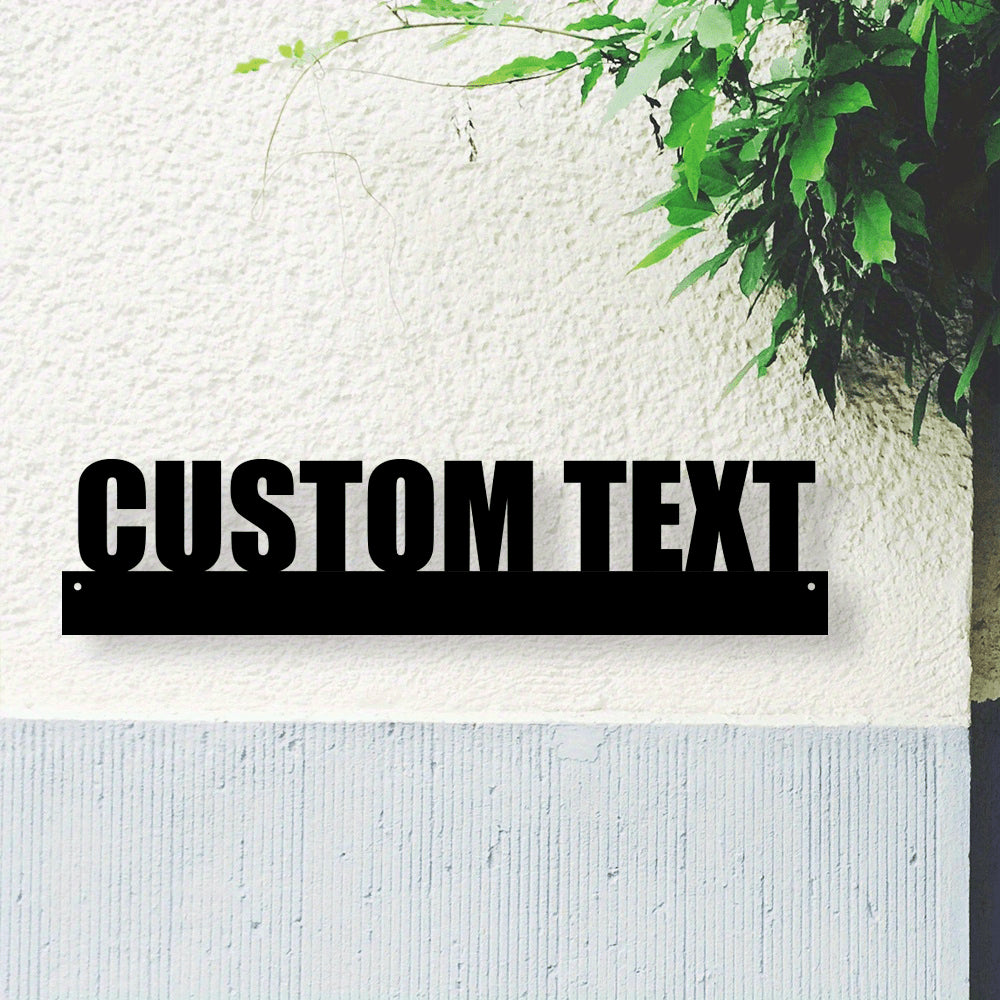 Handcrafted Custom Iron Name Wall Art Metal Decor for Home Office Porch