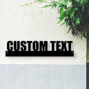 Handcrafted Custom Iron Name Wall Art Metal Decor for Home Office Porch