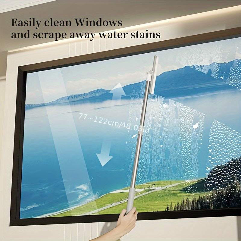 2-in-1 Magic Broom and Scraper Set for Floors, Showers, Glass, and Tiles