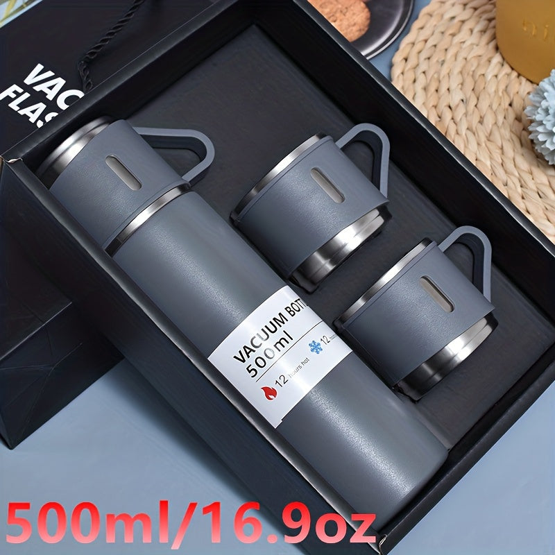 500ml Stainless Steel Thermal Mug Vacuum Insulated for Hot Cold Beverages Outdoor Office