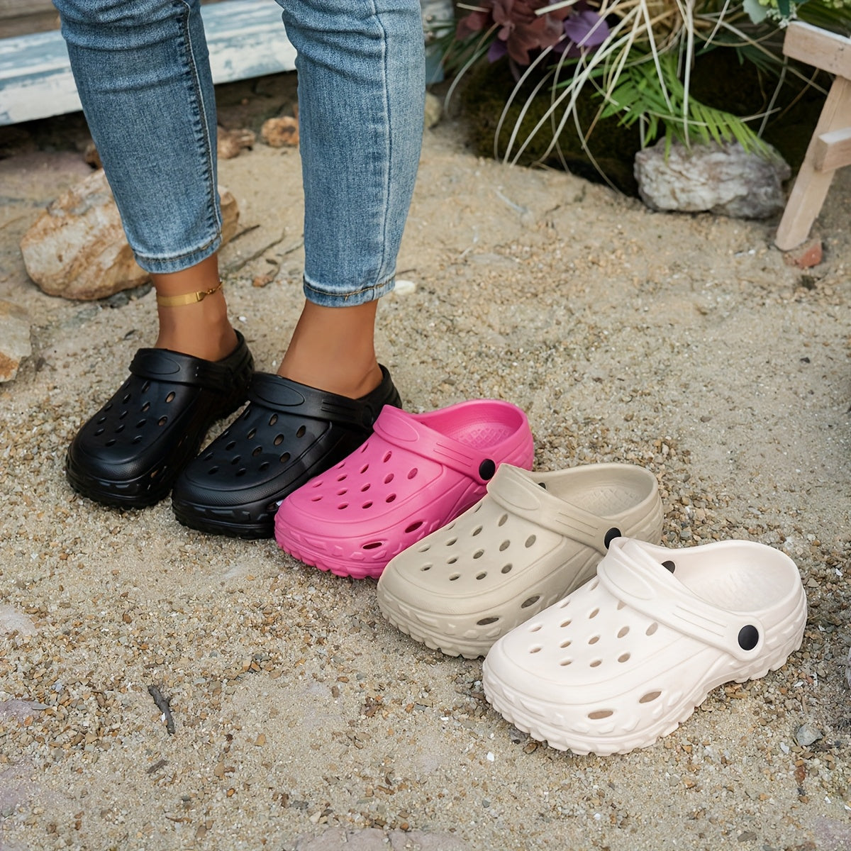 Women's EVA Summer Thick-Sole Anti-Slip Beach Slippers