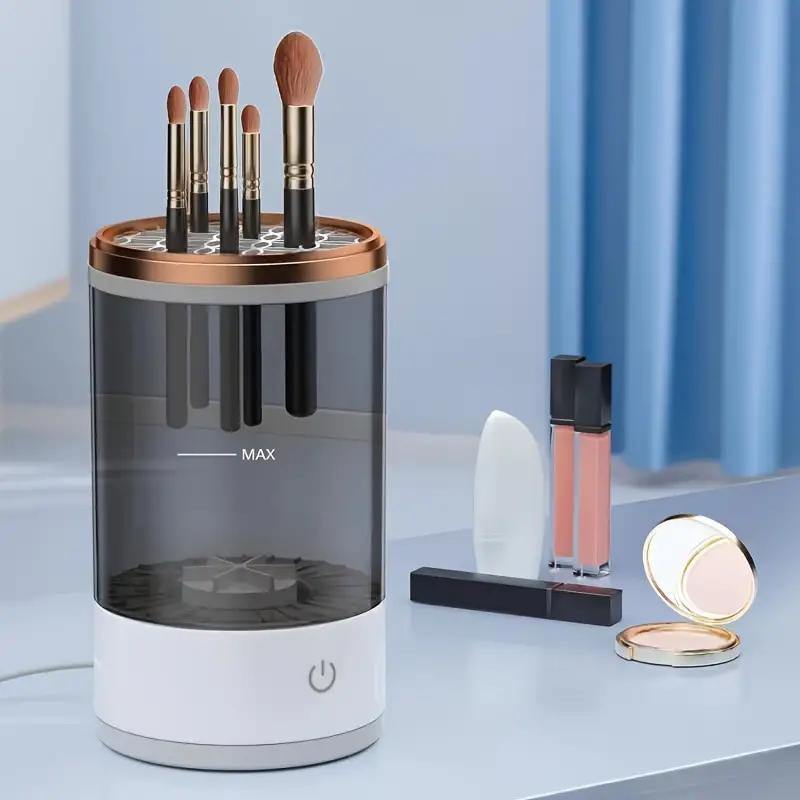 USB Powered Makeup Brush Cleaner Automatic Electric Cleaning Device Made of ABS Material