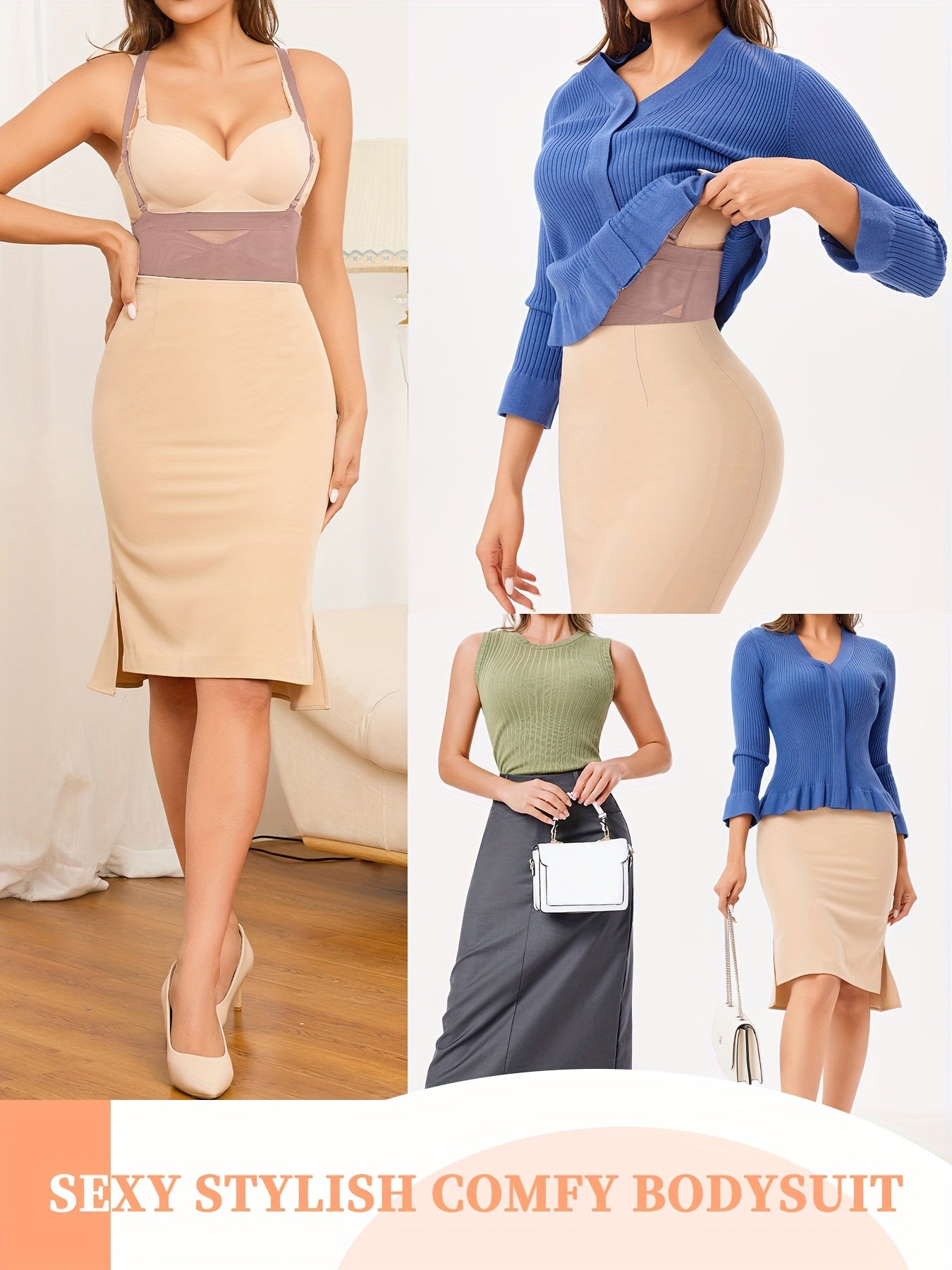 Шорты с высокой талией и съемными бретелями - двойной слой контроля живота, с эффектом похудения, против скатывания, многофункциональные, утягивающий пояс, поднимающий ягодицы, модный корсет для женщин