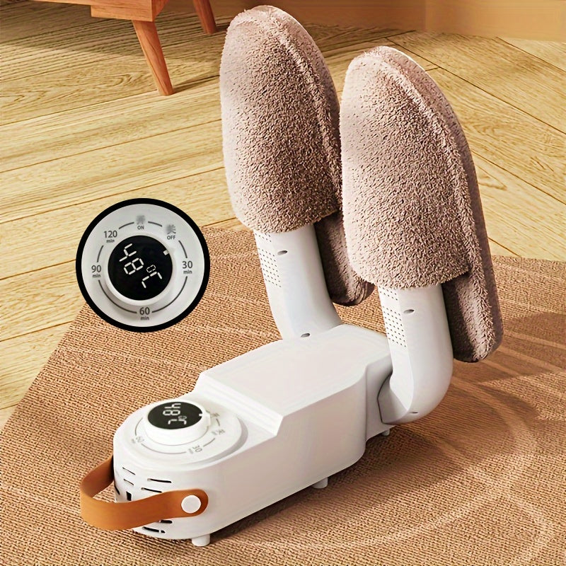 Portable Shoe Dryer with 3-Speed Timer for Travel Home and Outdoor Use