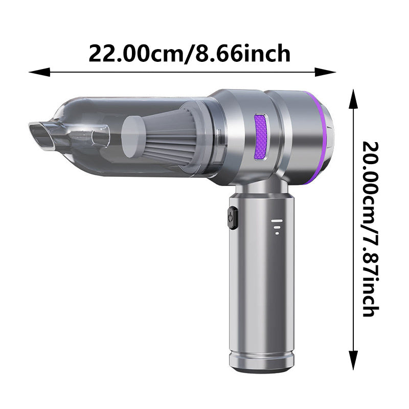Aspiradora de mano portátil para coche 16KPa de fuerte succión, recargable por USB