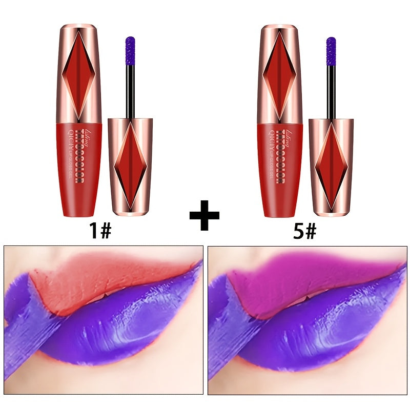 Women Matte Lip Gloss Long-Lasting Waterproof Velvet Lipstick in Vibrant Colors