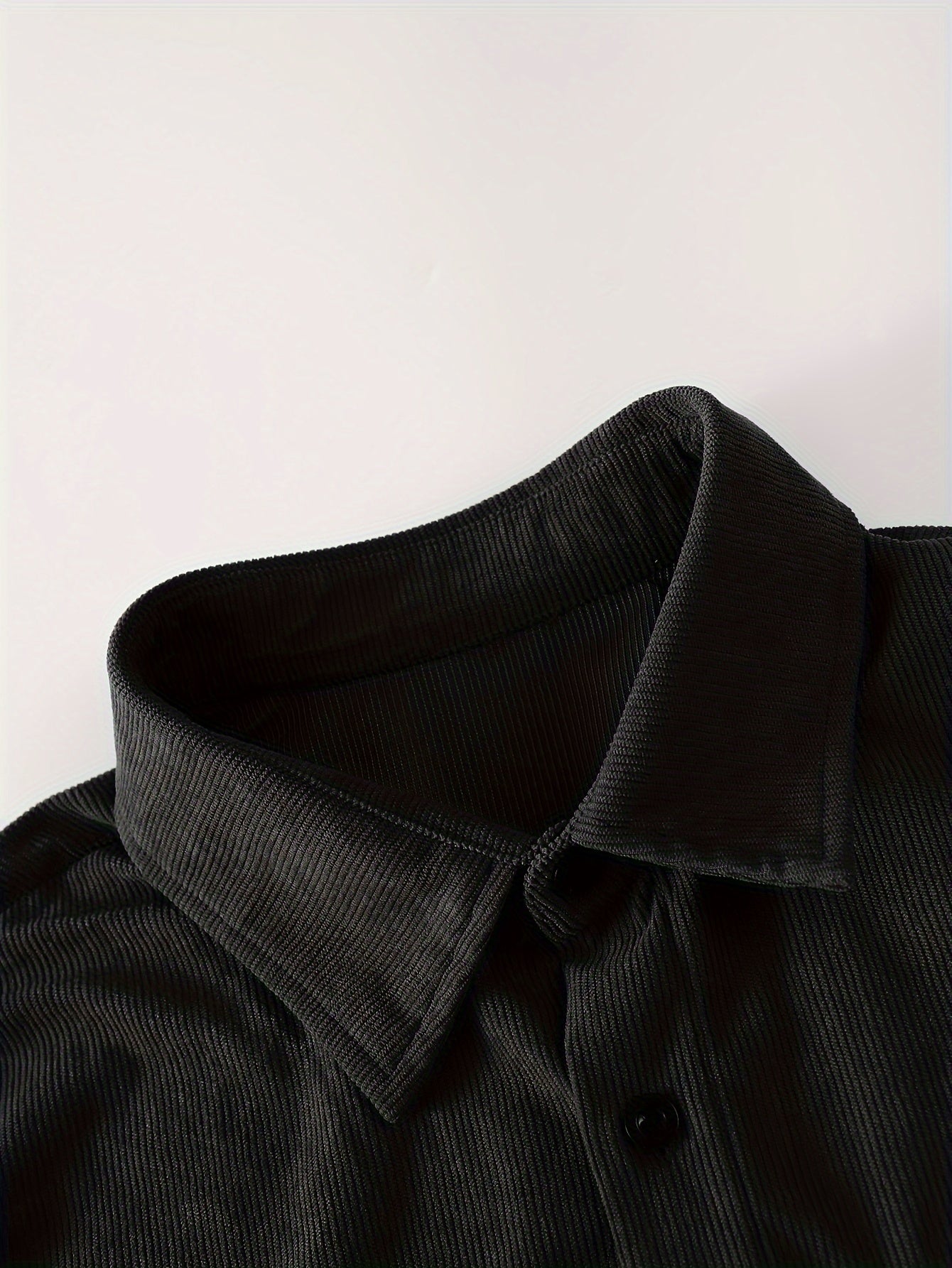 Men's Casual Fall Winter Set Blue Button-Up Shirt Drawstring Pants Outdoor Gift