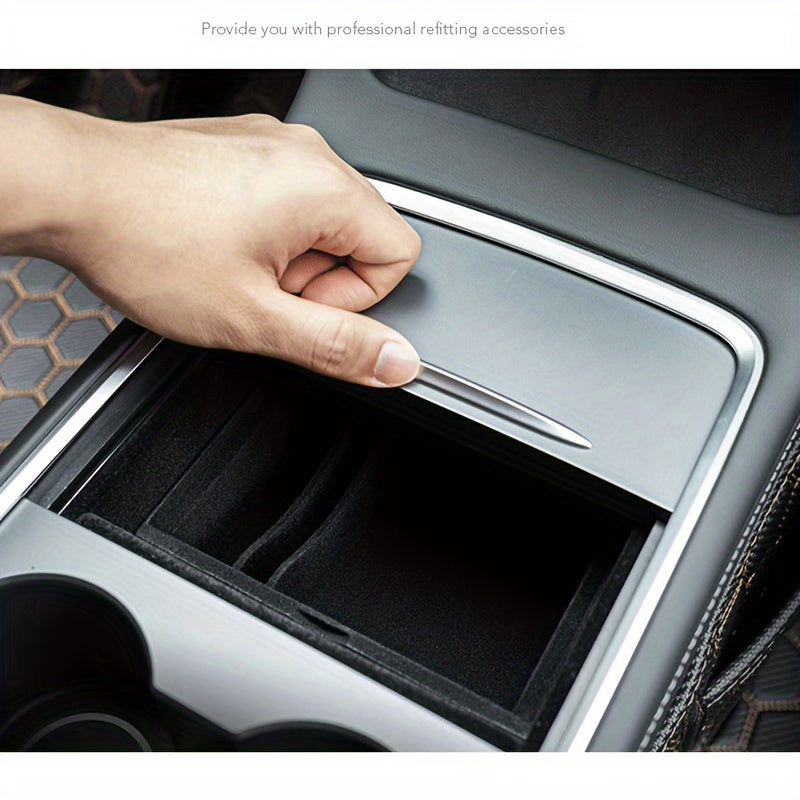 Car Interior Center Console Organizer Tray Storage Box for Tesla Model 3 and Y