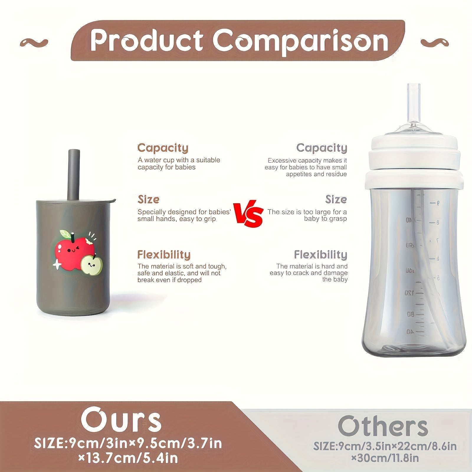 Personalized 6oz Kids Water Cup with Straw and Lid, Unbreakable, BPA Free