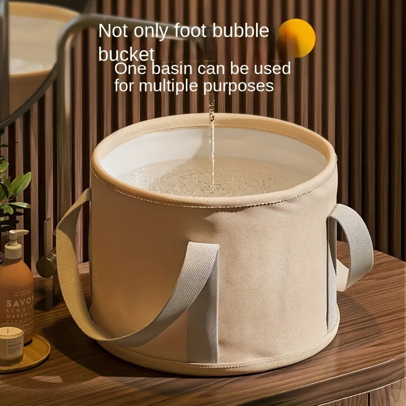 Foldable Aluminum Foot Soaking Basin Insulated Hydrotherapy EVA Material for Relaxation