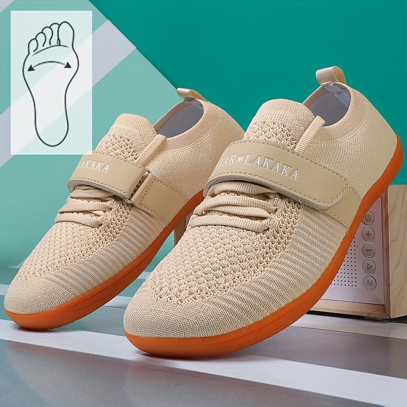 Unisex Barefoot Shoes Leather Minimalist Casual Walking Running Sneakers