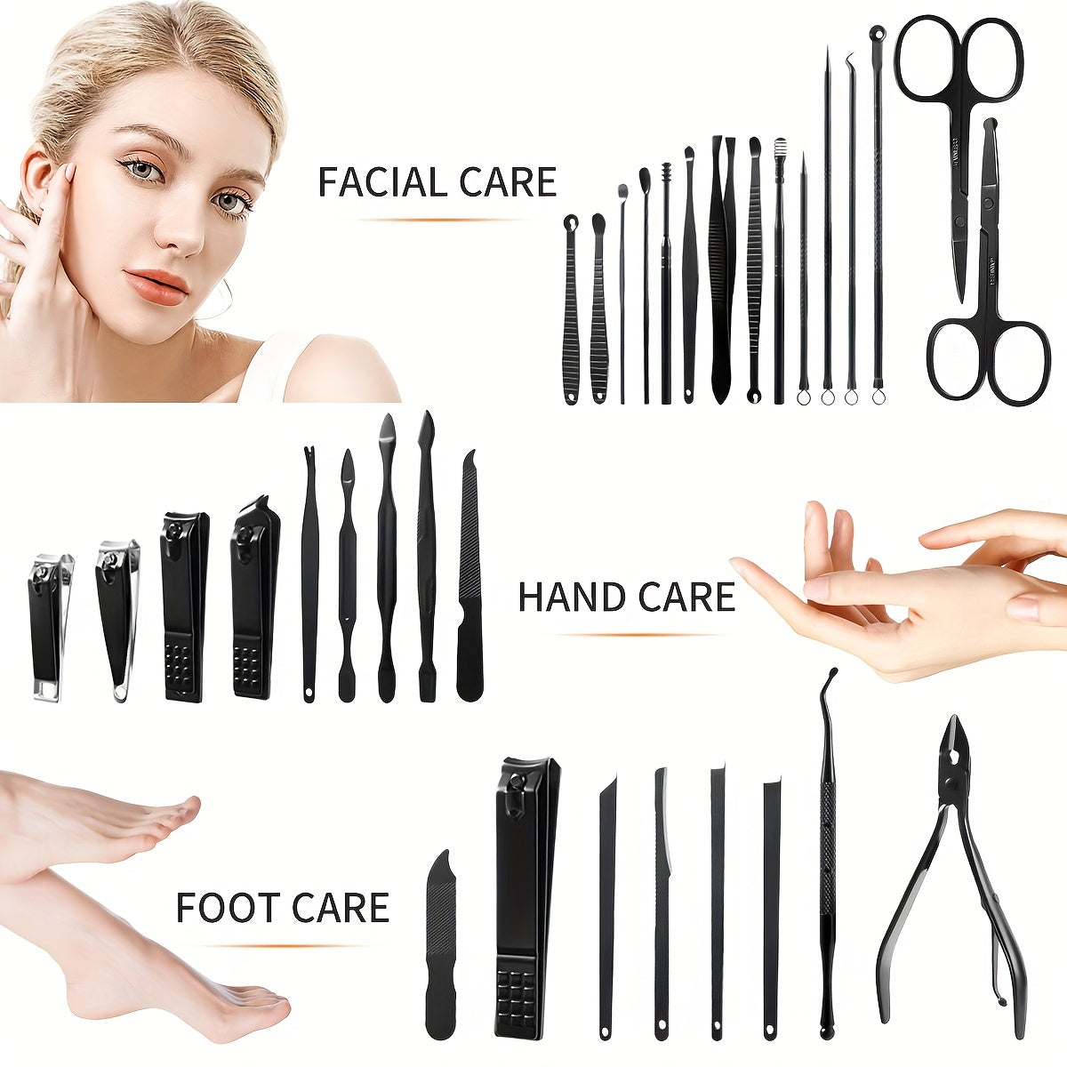 Pushti va qora tirnoq qirqish to'plami