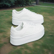 Women's White All-Season Sneakers Breathable Comfortable Versatile