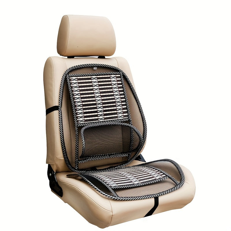 Summer Car Seat Cushion with Lumbar Support Breathable Mesh Universal