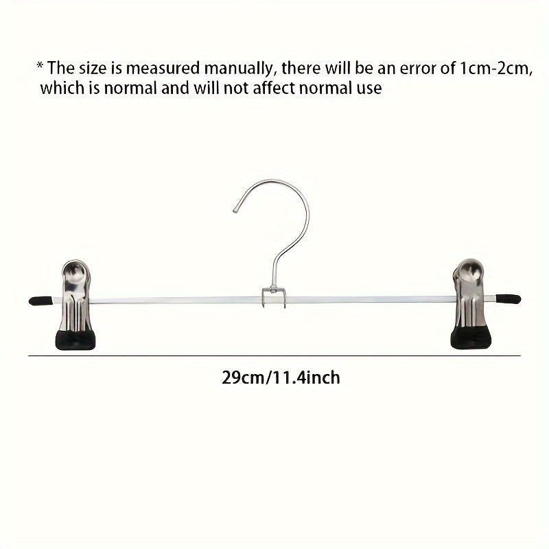 Juego de 5/10 perchas para ropa con clips, ahorro de espacio, a prueba de viento para pantalones, sujetadores, bufandas