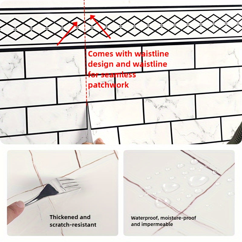 Waterproof PVC Vintage Gray Brick Wall Panel 3D Peel and Stick 90cm x 3m