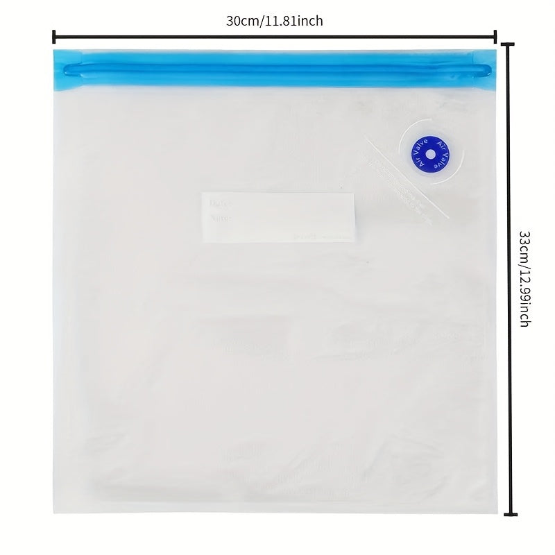 Qayta ishlatiladigan vakuumli oziq-ovqat saqlash sumkalar, mevalar, sabzavotlar, yongʻoqlar, muzlatgich, sovutgich uchun