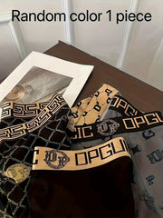 Men's Cotton Underwear Breathable Flat Corner Shorts with Elastic Waist for Daily and Sports Use