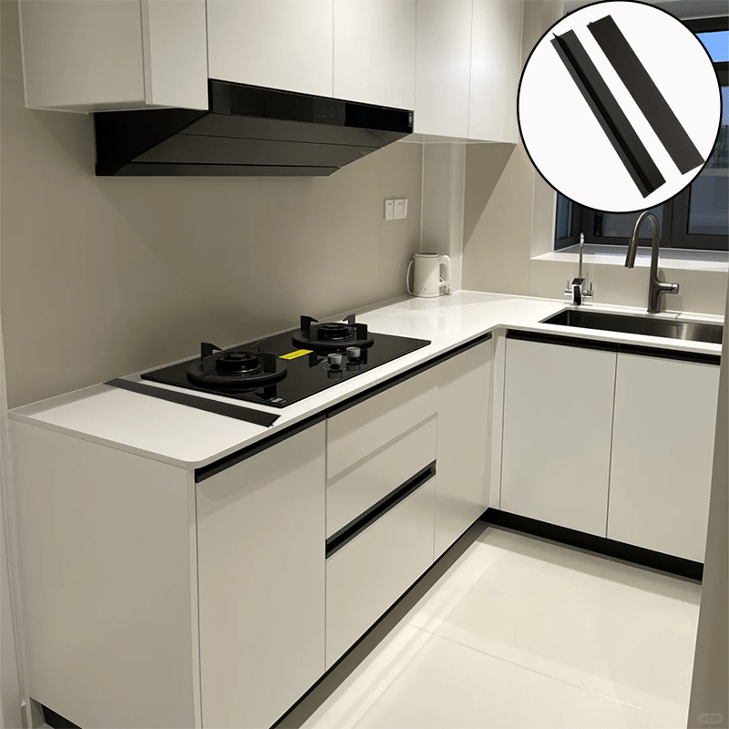 Silicone Stove Gap Cover 21 Inch Heat-Resistant Spill Protector for Kitchen Cabinets