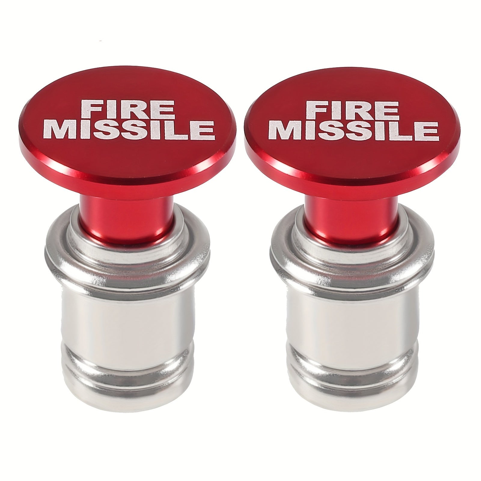 2 Pieces Car Fire Missile Eject Panic Button 12V Lighter Plug Auto Accessories