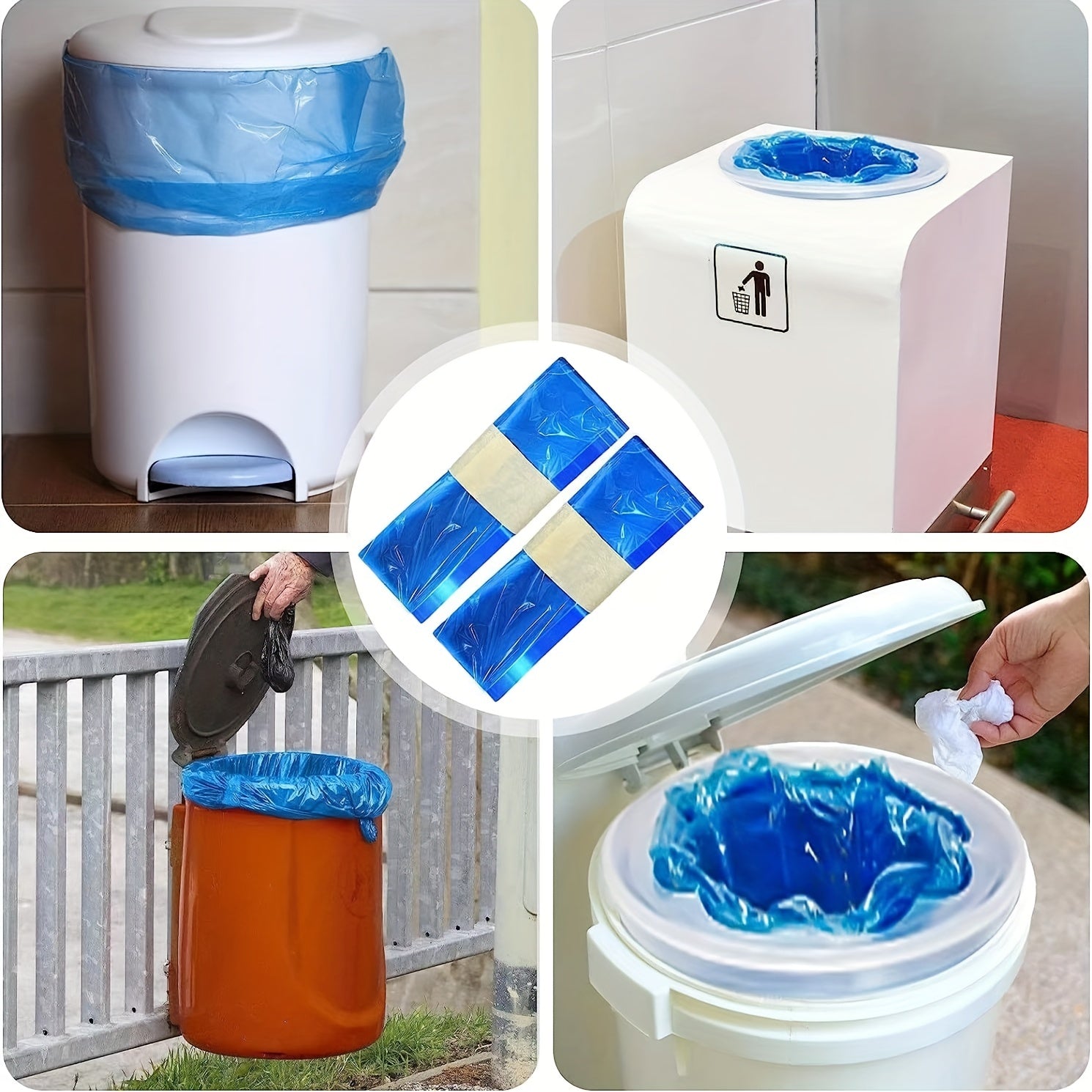 Diaper Disposal System Anti-Odor Garbage Bags 44.96cm Replacement for Baby Diaper Pail