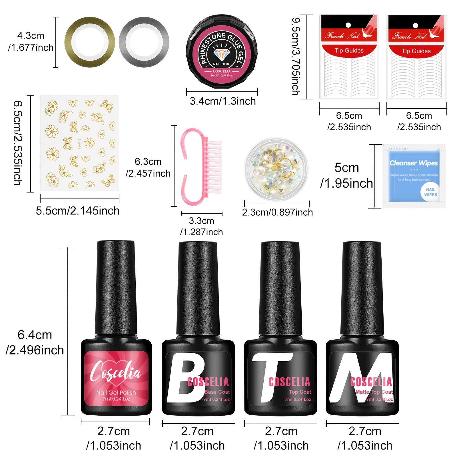 15 Rangi Gel Lak bilan to'plam, UV LED lamp va elektr lakli burg'ulash mashinasi bilan, hayvonlarga zarar yetkazmaydigan vegan