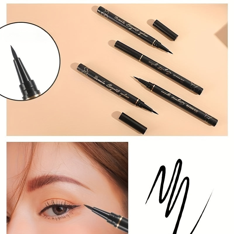 Women Black Liquid Eyeliner Pen Smudge-Proof Long-Lasting Easy to Apply