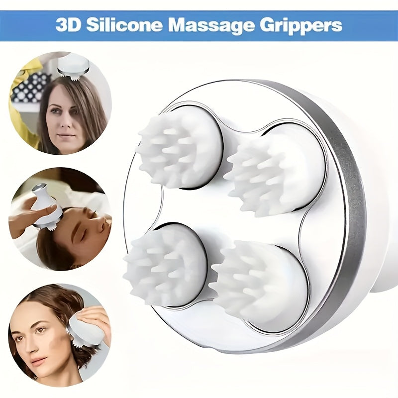 Electric Head Massage Device Rechargeable USB Head and Neck Massager for Head and Pet Hair Kneading