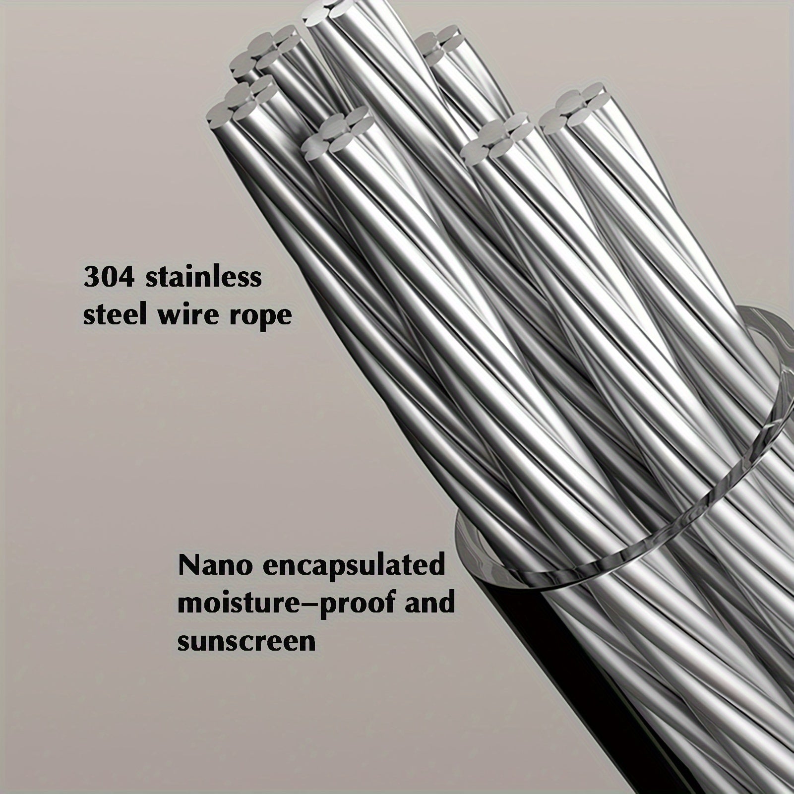 Tendedero retráctil de pared con cuerda de acero inoxidable ajustable, resistente, para secar, acabado en cromo