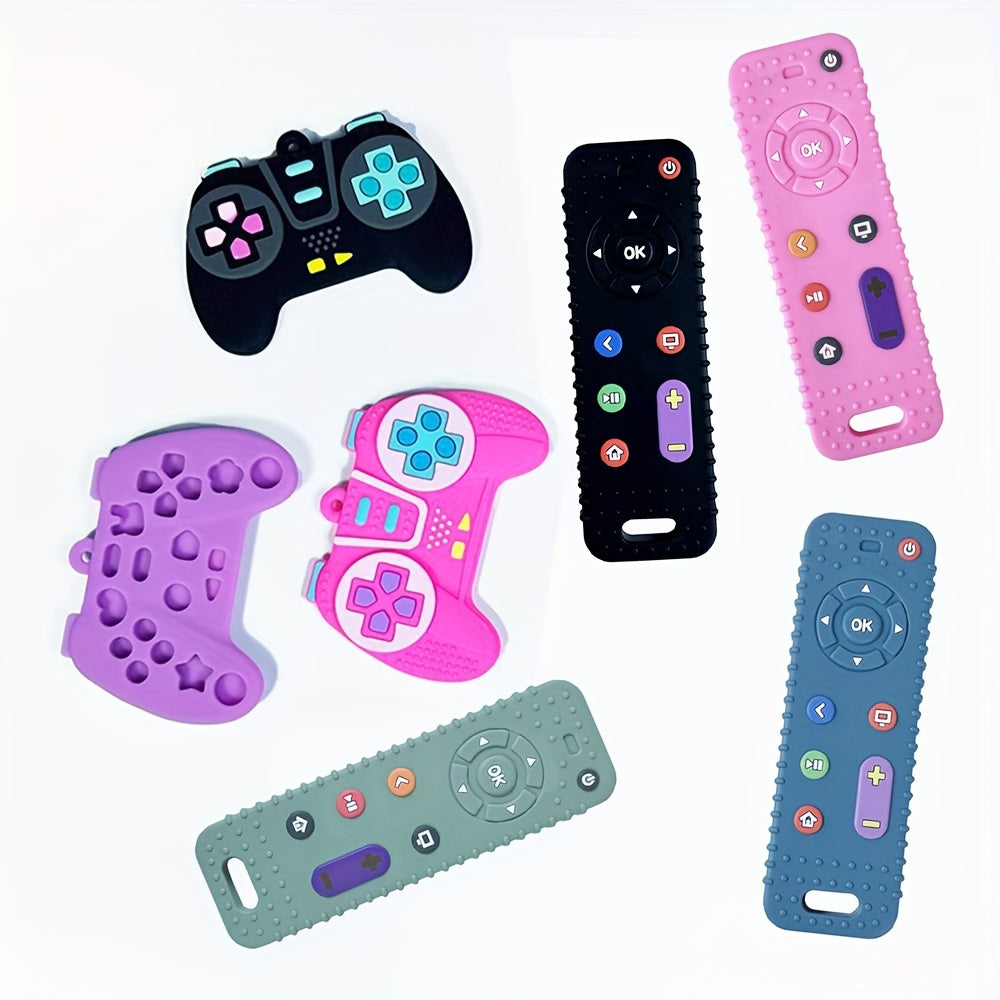 Baby Teething Toy Silicone Simulation Remote Control Handle for Babies