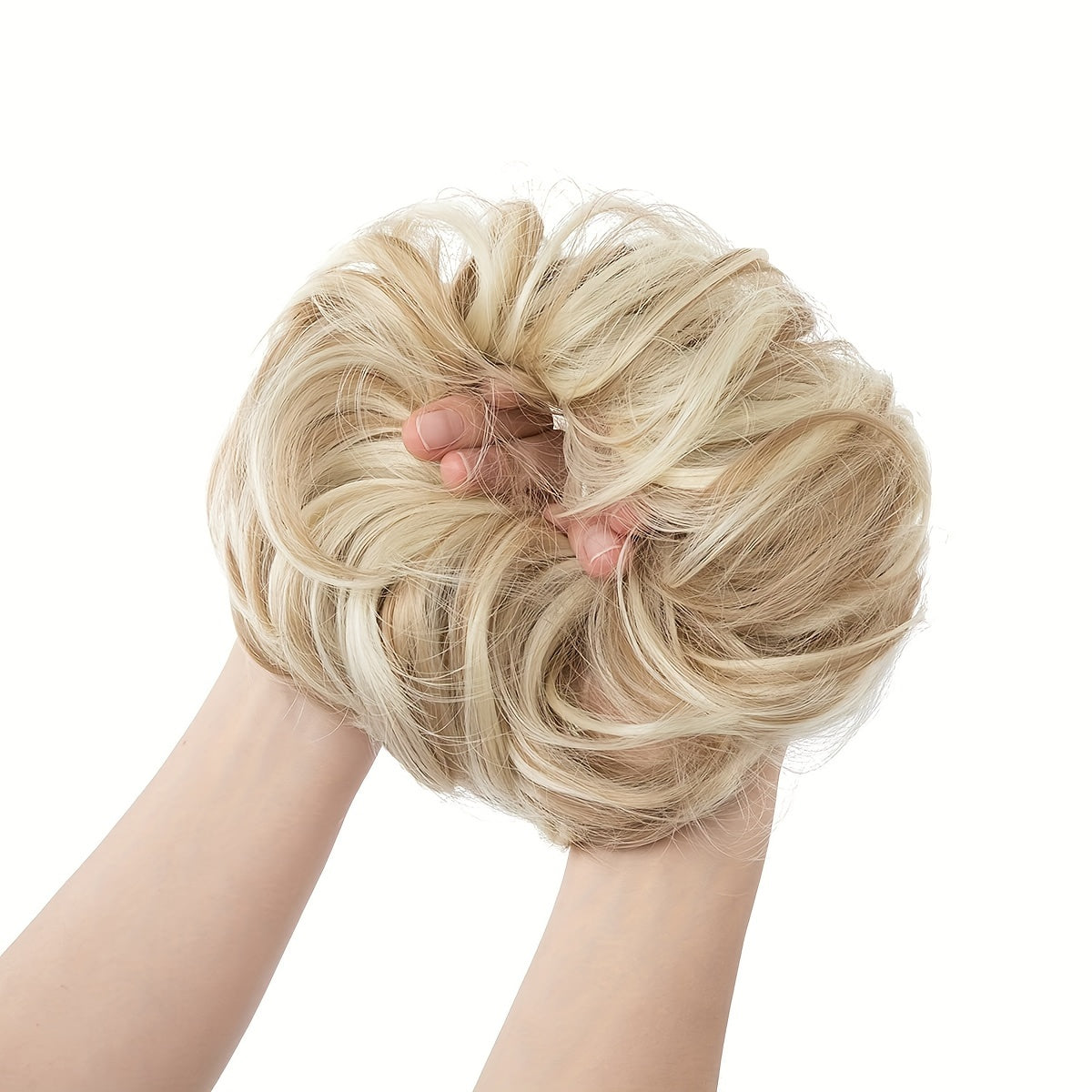 Women Synthetic Hair Bun Chignon Hairpiece Elastic Scrunchie Hair Accessory