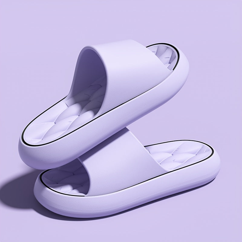 Women's Slip-On EVA Slippers Non-Slip Indoor Outdoor Sandals Black White