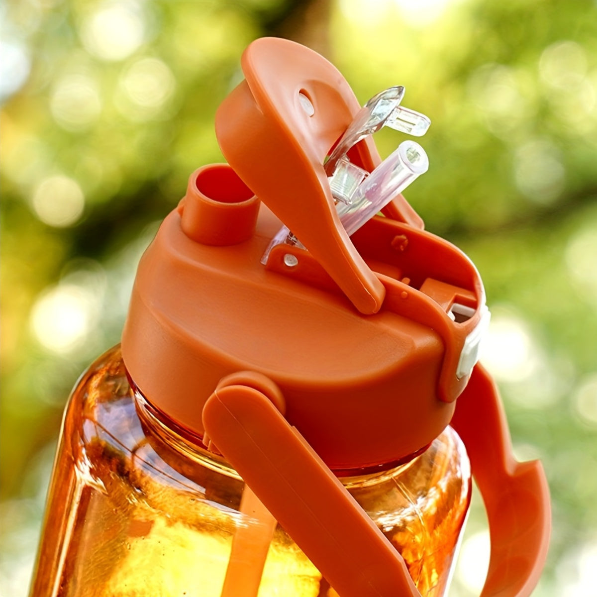 Set of 3 Gradient Water Bottles 2000ml Leakproof for Hiking Camping Fitness