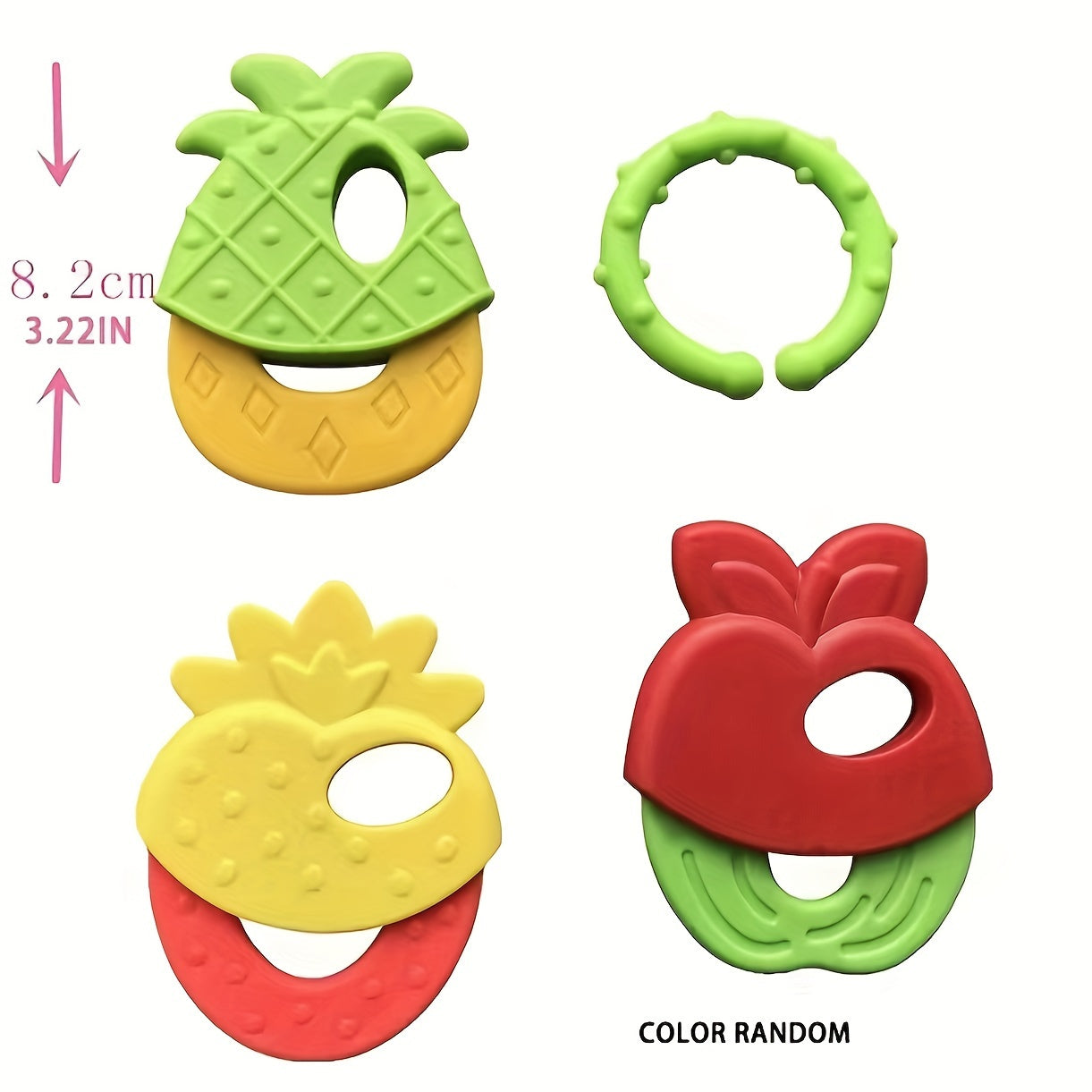 Silikon meva tishlamalari: BPA-siz, muzlatish mumkin, o'g'il va qizlar uchun, ideal Pasxa sovg'asi.