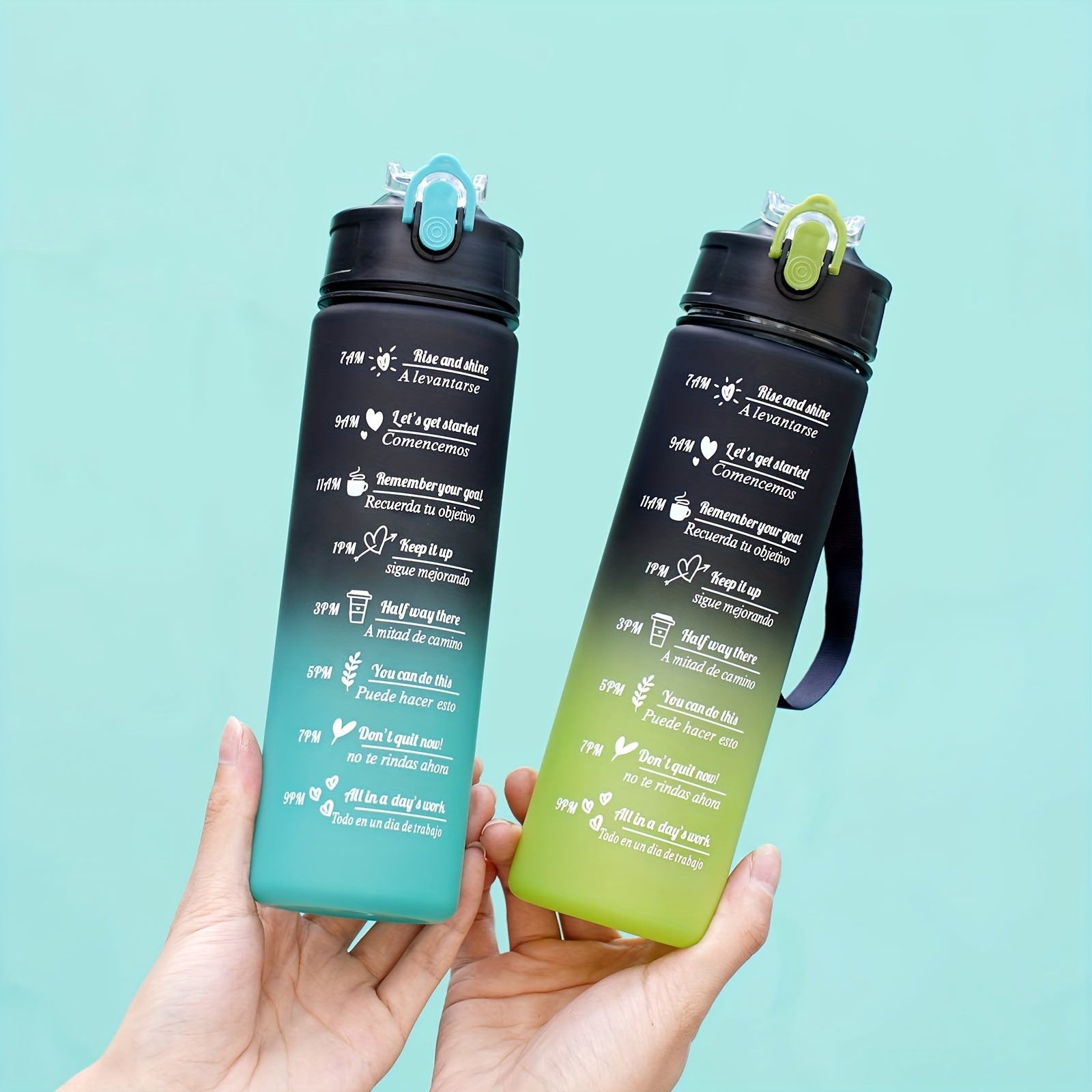 Durable Leak-Proof Sports Water Bottle 28oz and 10.5oz for Outdoor Fitness