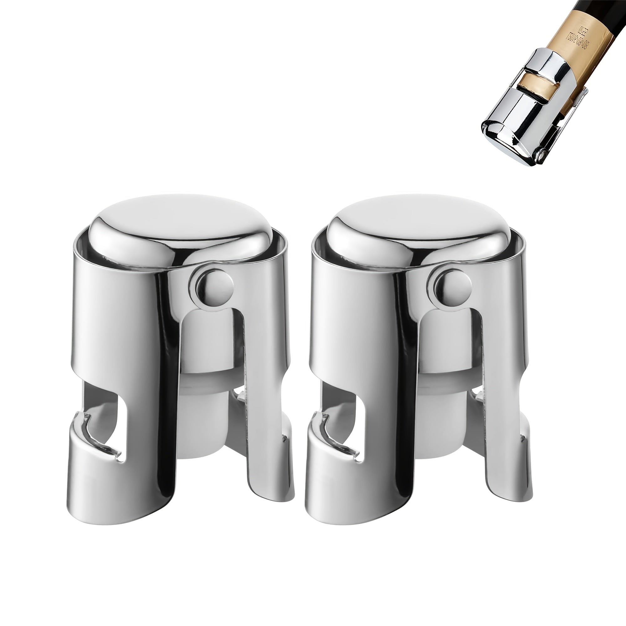 Naychali po'latdan yasalgan shampan to'plovchisi, vino saqlash uchun, 1 yoki 2 dona sovg'a to'plami