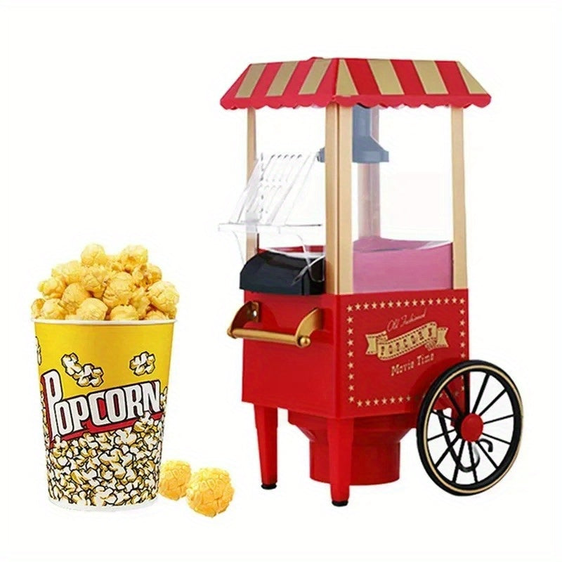 Electric Popcorn Machine with Cart for Home Use