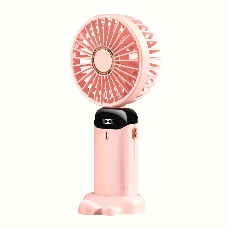 Portable Handheld Fan with Aromatherapy Large Wind Quiet Electric for Outdoor Use