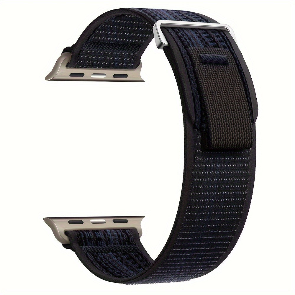 Elastic Nylon Watch Band for Apple Watch Adjustable Sport Strap Compatible with Series 10 9 8 7 6 SE 5 4 3 2 1