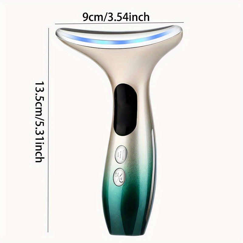 Facial Massager with LED Display USB Rechargeable Adjustable Intensity Multi-Functional Skincare Tool for Her