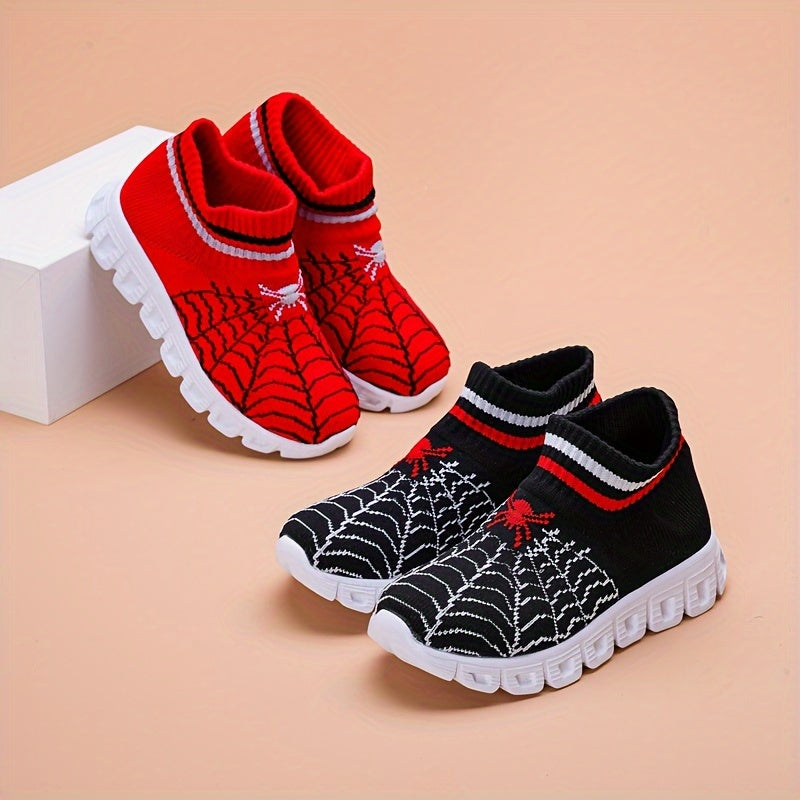Kids' Slip-On Woven Shoes Boys Girls Breathable Fabric Casual Sneakers with Round Toe