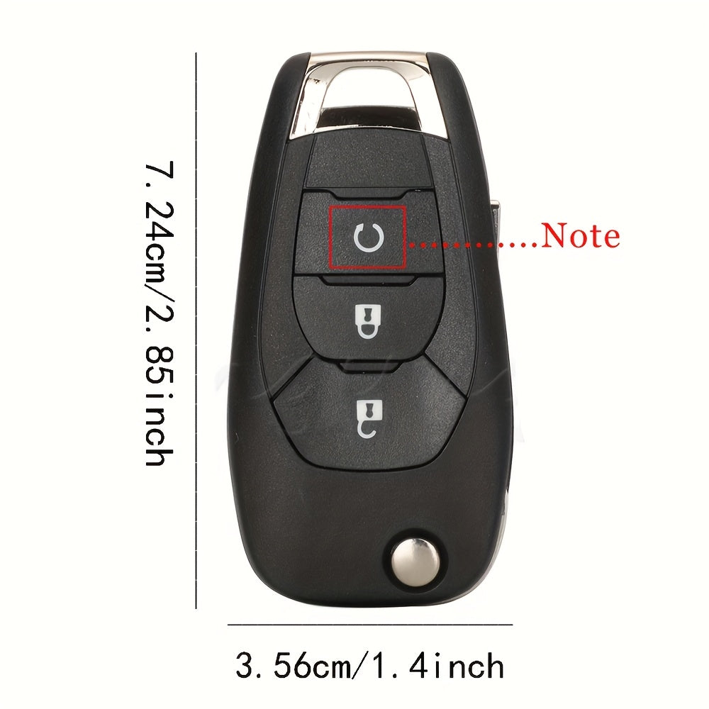 Car Remote Fob Black Ergonomic Design for Keyless Entry, Alarm, Start
