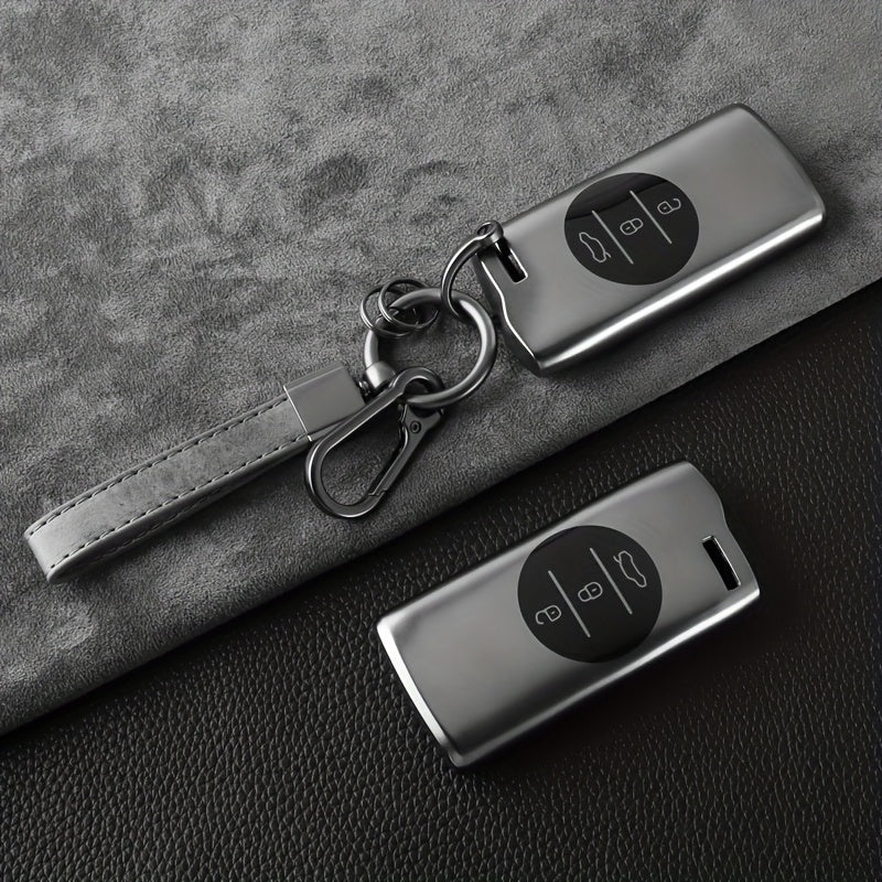 Universal TPU Car Key Fob Cover Protective Case with Keychain Durable