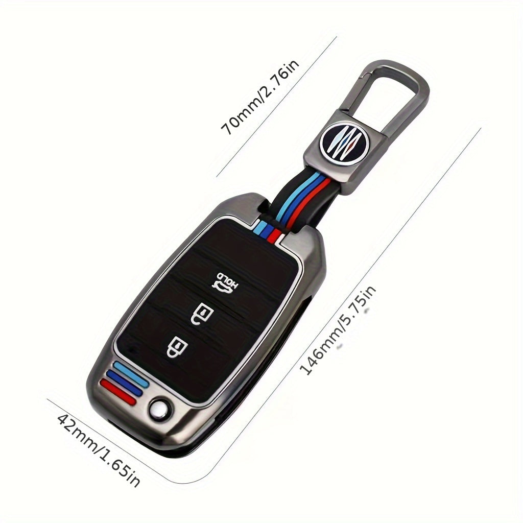 Car Key Case Cover for Multiple Vehicles 2/3/4 Button Keychain